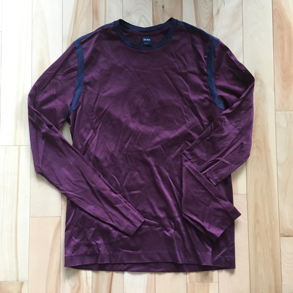 Hugo Boss Long Sleeve Crew Neck T-Shirt - Picture 2 of 4